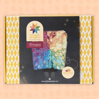 Scheepjes CAL 2024 Festival of Lights blanket - Organicon kit, incl 3 kaarten en een Scheepjes mok.