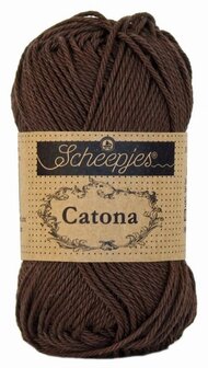 Scheepjes Catona 50gr. black coffee / donkerbruin 162