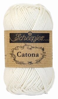 Scheepjes Catona 50gr. bridal white / wit 105