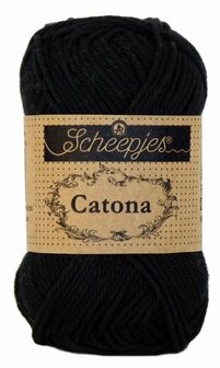 Scheepjes Catona 50gr. black \ zwart 110