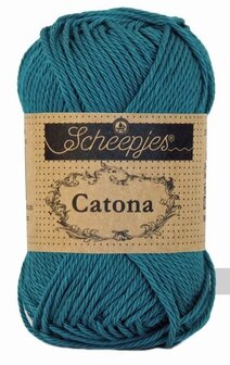 Scheepjes Catona 50gr. petrol blue \ petrol blauw 400