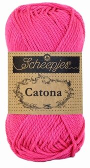 Scheepjes Catona 50gr. shocking pink \ fel roze 114