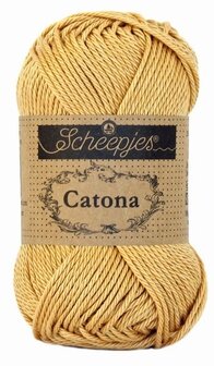 Scheepjes Catona 50gr. topaz \ geel bruin 179