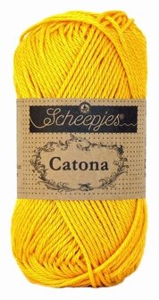 Scheepjes Catona 50gr. yellow gold \ goudgeel 208