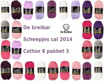 Scheepjes Crochet along pakket 3 2014 cotton 8