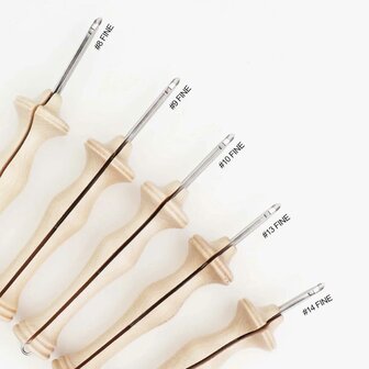Oxford Punchnaald fine Natural Wood maat 10