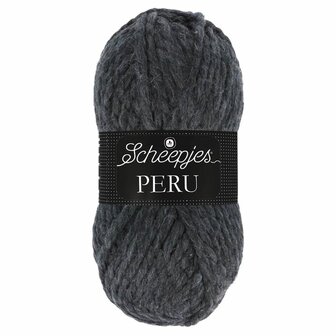 Scheepjes Peru donkergrijs 070 van 20% alpacawol en 80% acryl.