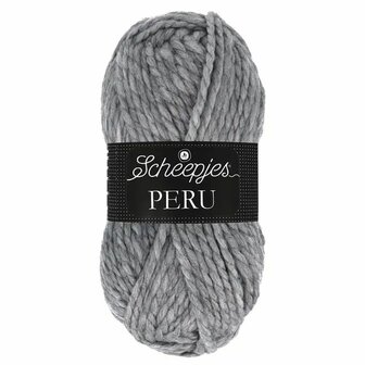 Kabeldeken van Scheepjes Peru Grijs met gratis download patroon - aanbieding !