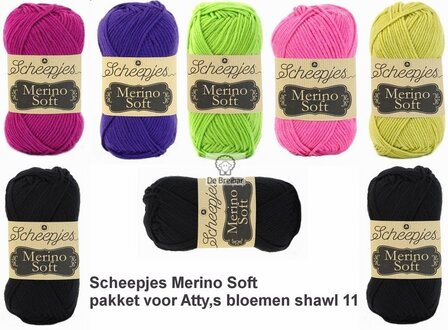 Atty,s Merino Soft shawl Scheepjes zwart 11