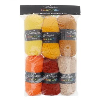 Scheepjes Colour Crafter colour pack 6x50g Clogs