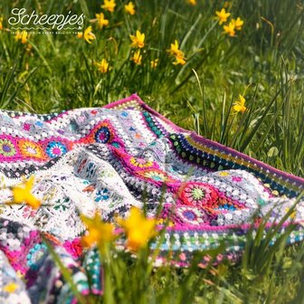 Clover Bloom Blanket van Scheepjes Terazzo - garen pakket + gratis patroon