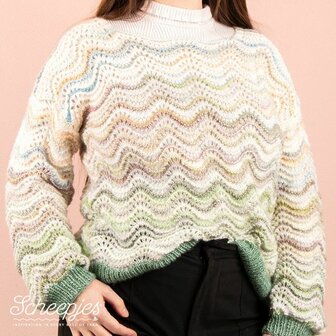 Masha Sweater normale lengte van Scheepjes Stone Washed Minerals garen pakket + gratis patroon