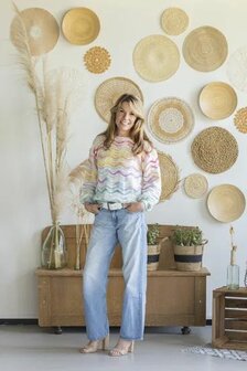 Misha Sweater van Scheepjes Stone Washed Minerals garen pakket + gratis patroon