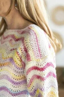Misha Sweater van Scheepjes Stone Washed Minerals garen pakket + gratis patroon