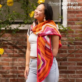Zinnia Zigzag Scarf van Scheepjes Colour Crafter garenpakket + patroon boekje