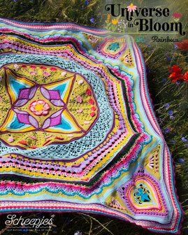 Rainbow kit Colour Crafter Scheepjes CAL2025 Universe in Bloom + rol centimeter en patronenboekjes. optie voor Scheepjes CAL2025 Tote bag