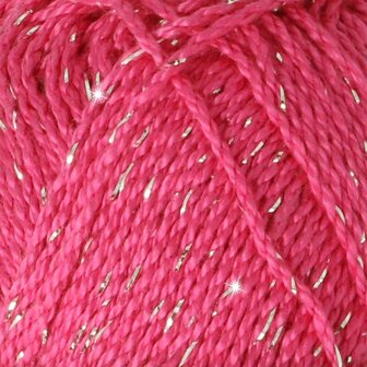 Scheepjes Catona Shine - 114-S Shocking Pink - Silver