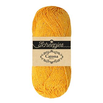 Scheepjes Catona Shine - 208-G Yellow Gold - Gold