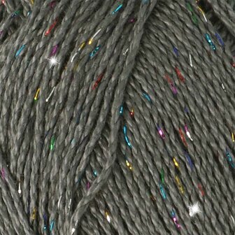 Scheepjes Catona Shine - 242-R Metal Grey - Rainbow
