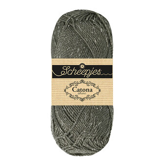 Scheepjes Catona Shine - 242-S Metal Grey - Silver