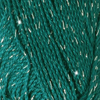 Scheepjes Catona Shine -Scheepjes - 401-S Dark Teal - Silver