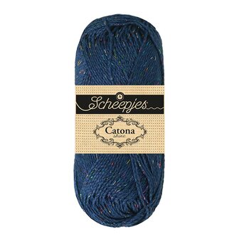 Scheepjes Catona Shine -Scheepjes - 527-R Midnight - Rainbow