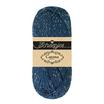Scheepjes Catona Shine -Scheepjes - 527-S Midnight - Silver