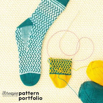 Scheepjes Pattern Portfolio Arcadia&nbsp;verschillende jacquard gebreide sokken