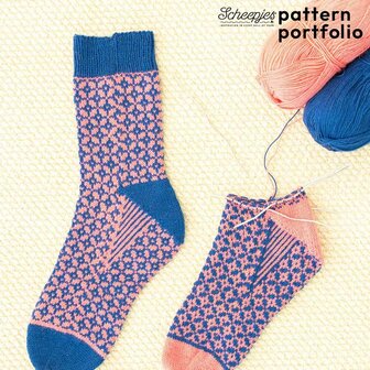 Scheepjes Pattern Portfolio Arcadia&nbsp;verschillende jacquard gebreide sokken