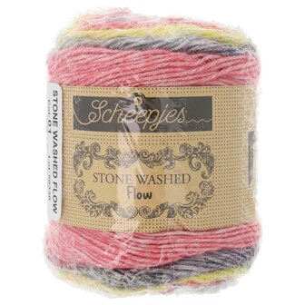  Scheepjes Stone Washed Flow 1x65g - 01 Delight