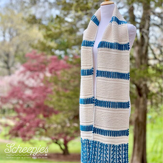 Among the Leaves Scarf Woolwise‑versie garen pakket