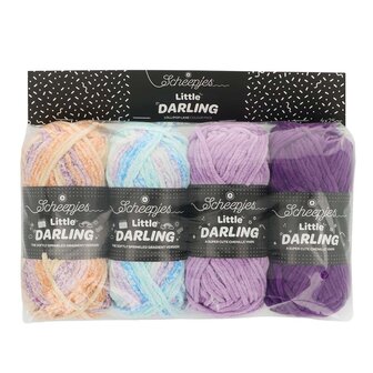 Little Darling Sprinkled Gradient Lollipop Lane 4x25g colour pack 