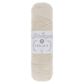 Scheepjes Legacy glanskatoen nr.06 Ecru 1x100g - 089