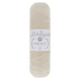 Scheepjes Legacy glanskatoen nr.10 Ecru 1x100g - 089