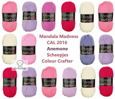 Mandala Madness Anemone Scheepjes Colourcrafter CAL