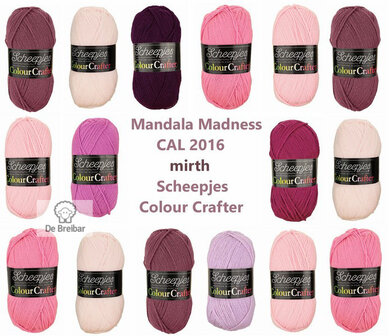 Mandala Madness mirth Scheepjes Colourcrafter CAL