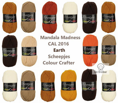 Mandala Madness Earth Scheepjes Colourcrafter CAL
