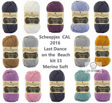 Scheepjes CAL 2016 kit 33 Merino Soft