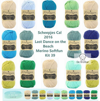 Scheepjes CAL 2016 variant Dance of the Sea kit 39  Merino Soft