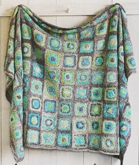 Aquarel blanket kit 1 origineel Scheepjes Soft Fun Aquarel,met gratis haaknaald nr 4