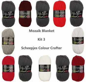 Mozaïek deken kit 3 Colour crafter Scheepjes