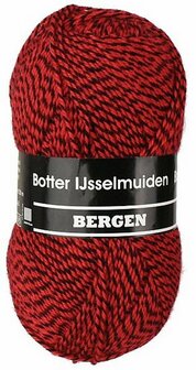 Botter IJsselmuiden  Bergen 160 rood zwart