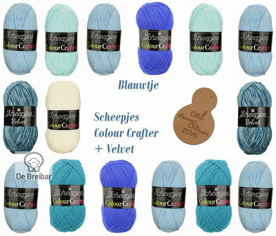 Lossen en Vasten Blauwtje Colour Crafter Scheepjes CAL