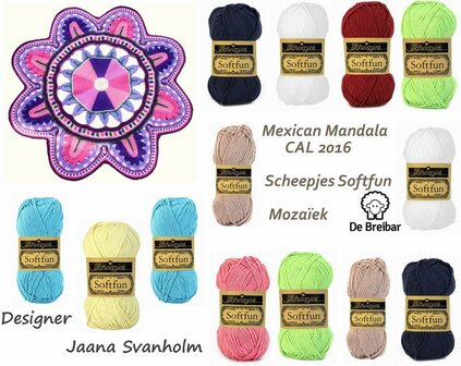 Mexican Mandala pakket Softfun Moza&iuml;ek Scheepjes