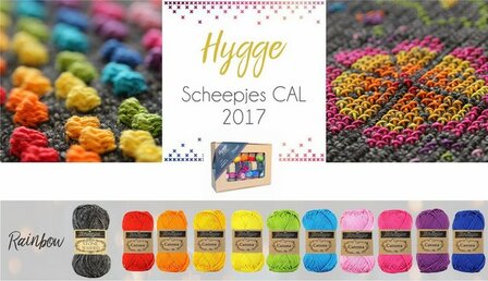 Hygge Rainbow Scheepjes Cal 2017   direct leverbaar Zie beschrijving hieronder.