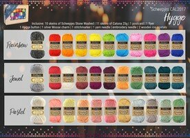 Hygge Rainbow Scheepjes Cal 2017 .  Zie beschrijving hieronder.