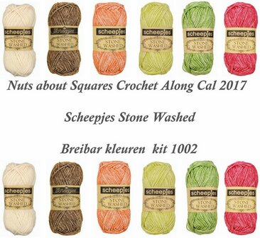 Nuts about Squares Cal 2017 kleur pakket 1002  