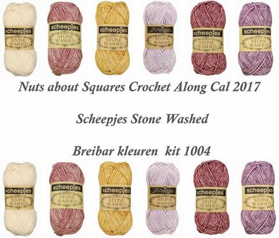 Nuts about Squares Cal 2017 kleur pakket 1004 