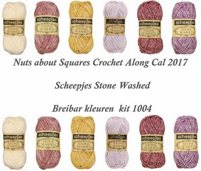 Nuts about Squares Cal 2017 kleur pakket 1004 