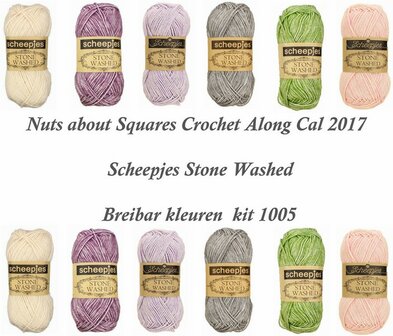 Nuts about Squares Cal 2017 kleur pakket 1005  